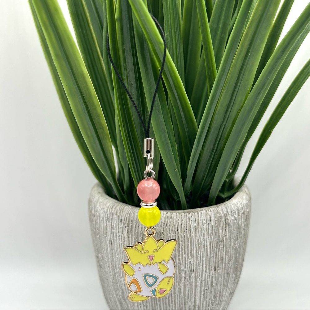 Togepi Beaded Phone Charm